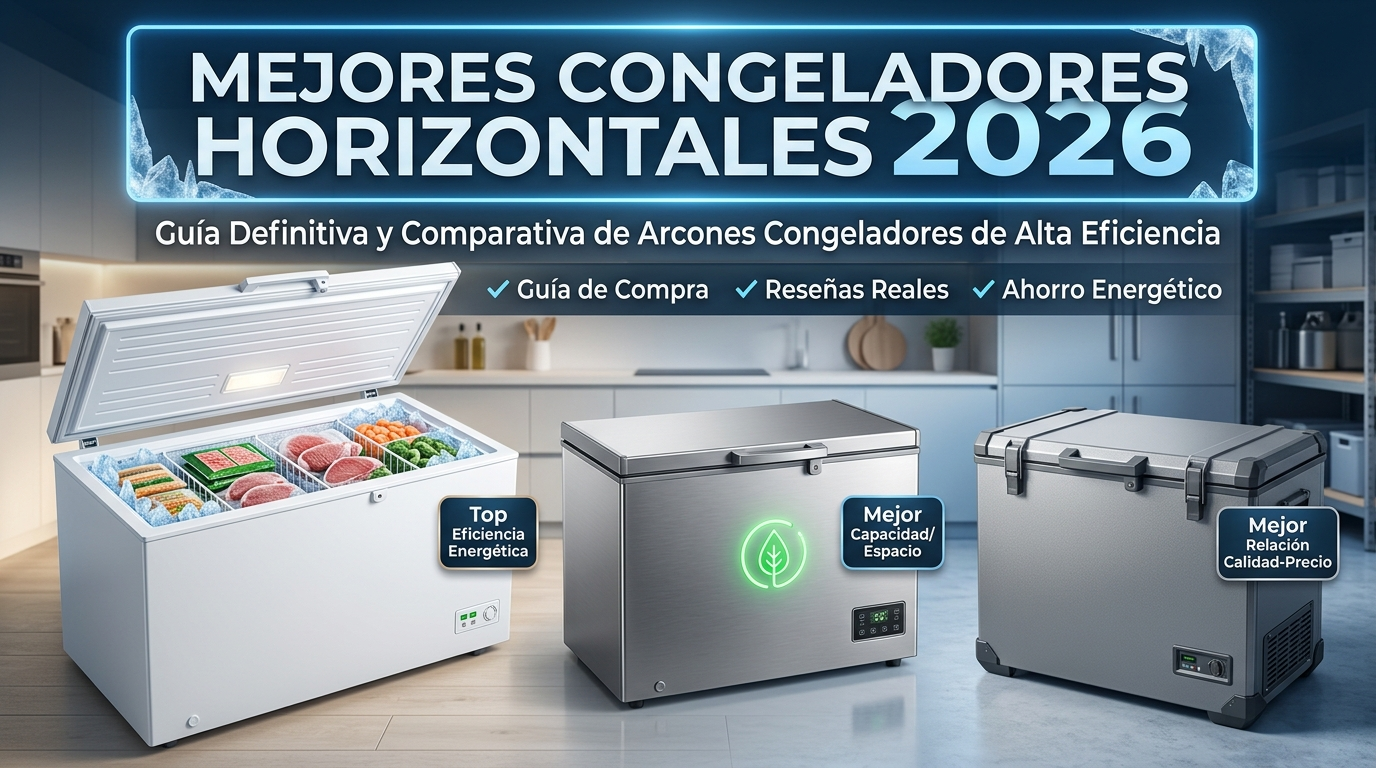 mejores congeladores horizontales en México 2026 comparativa